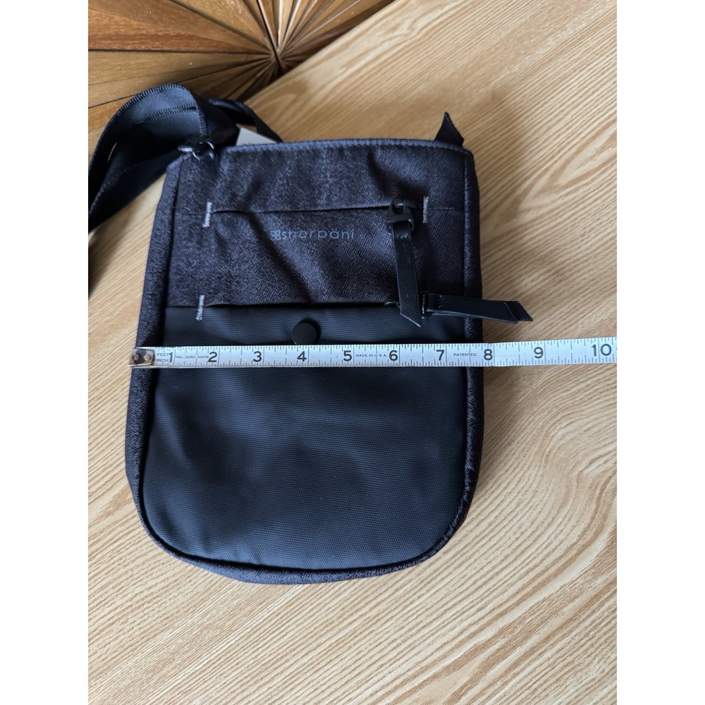 NWT Sherpani Lima Adjustable Antitheft Crossbody Bag With Bag Lock, Black - Picture 6 of 8